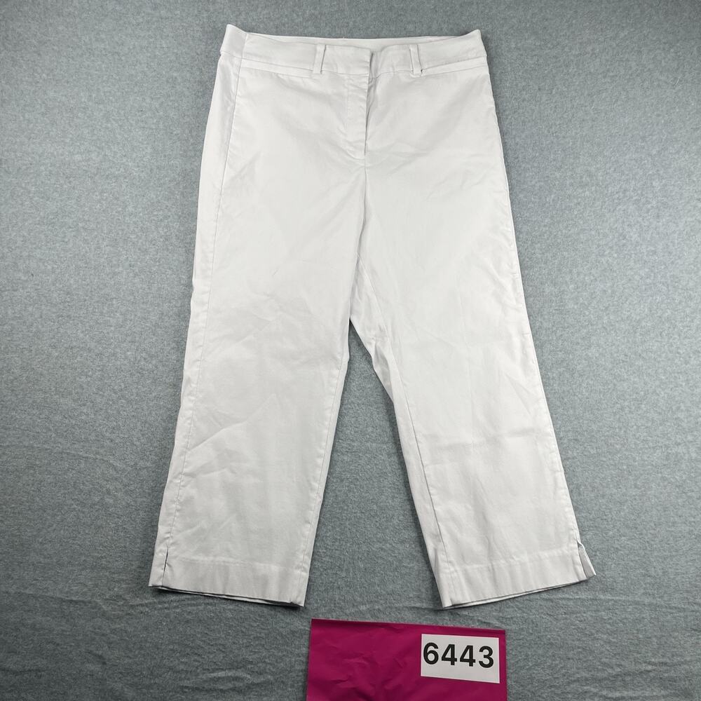 Lane Bryant Womens Size 16 White Casual Crop Classic